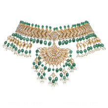 Load image into Gallery viewer, Azar Choker with  Fan Shaped Pendant (4834234499203)