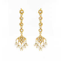 Load image into Gallery viewer, FLORAL PEARL EARRINGS (7898082934915)
