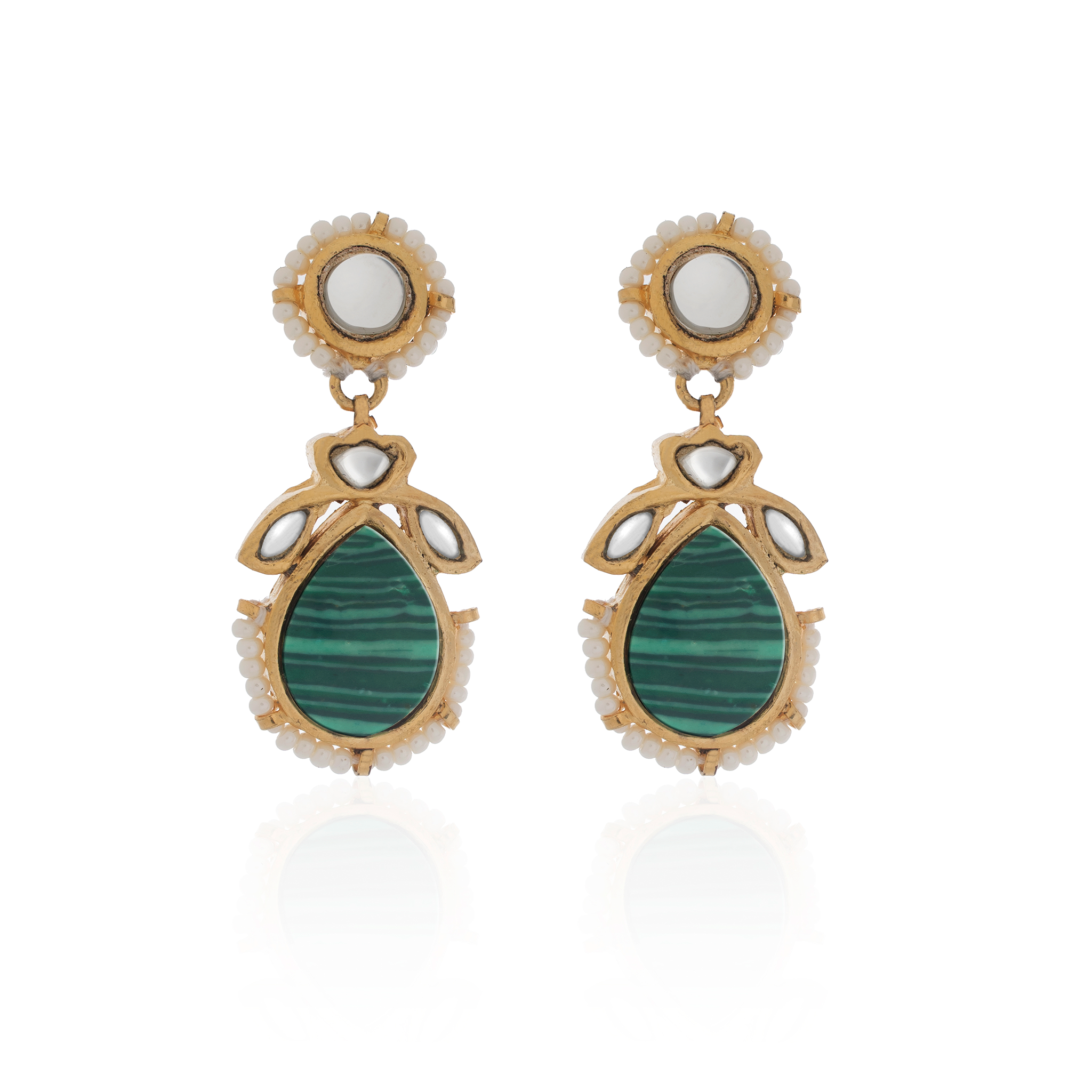 MALACHITE EARRINGS (7898083033219)