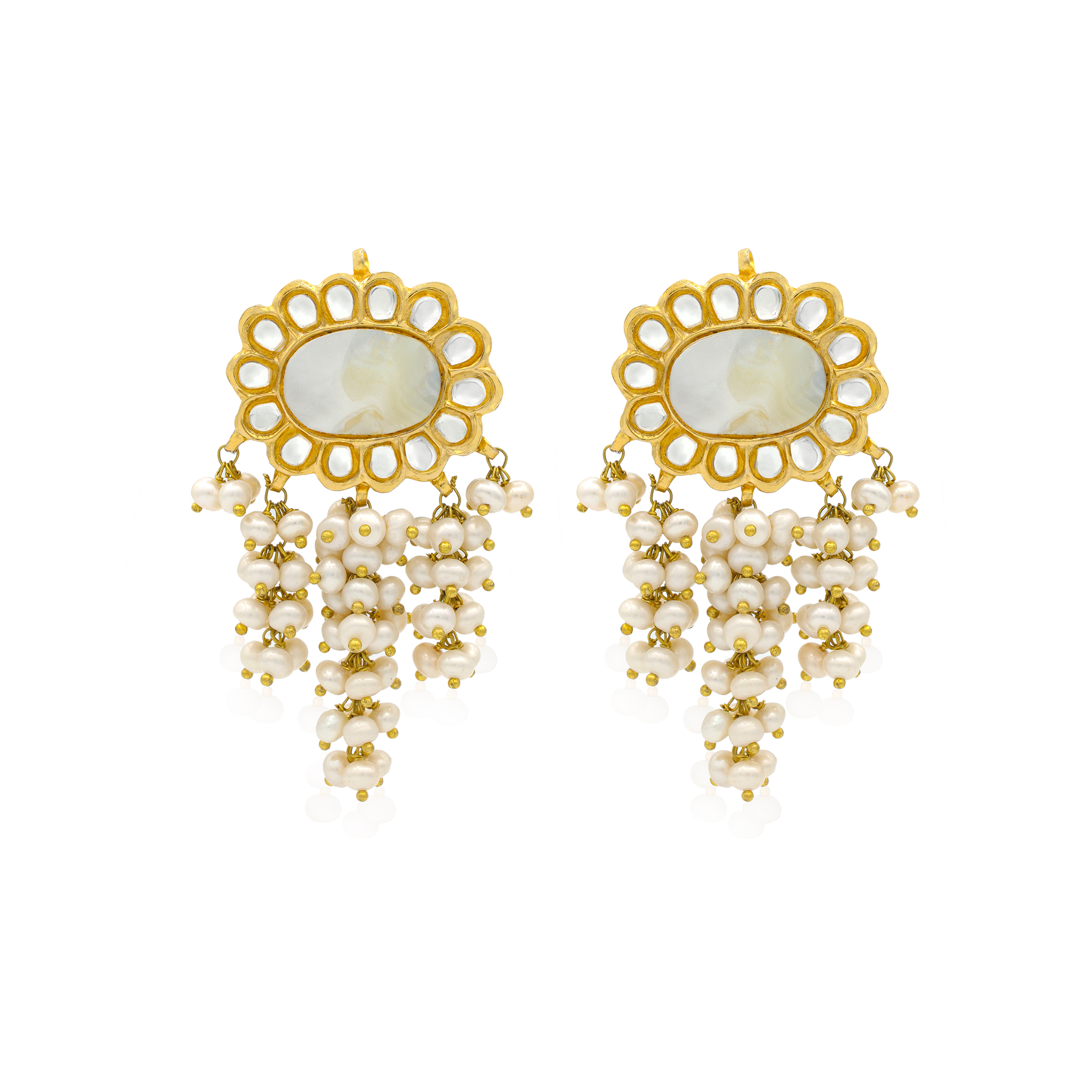 MOTHER OF PEARL FLOWER EARRINGS (7898083065987)