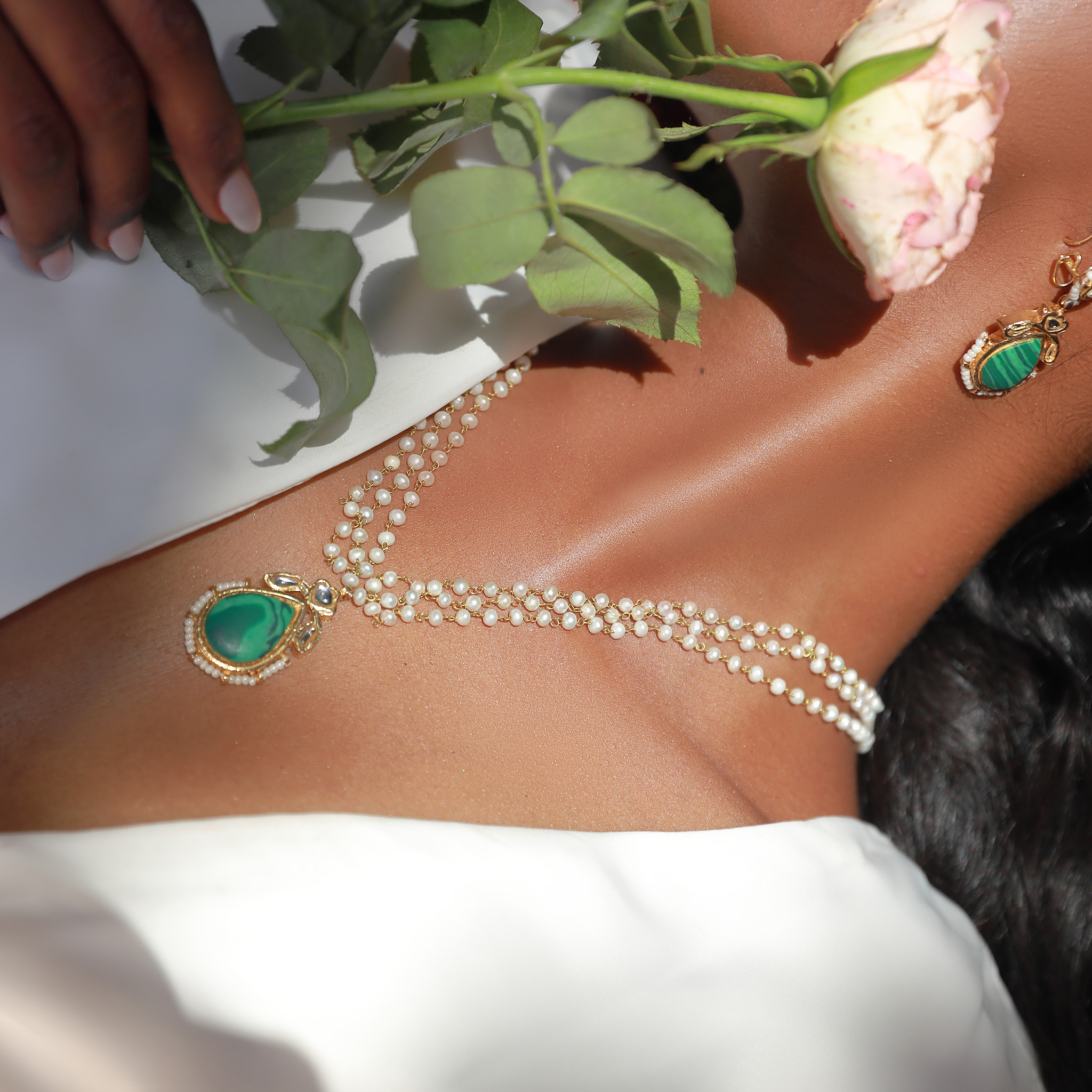 MALACHITE NECKLACE (7898083295363)