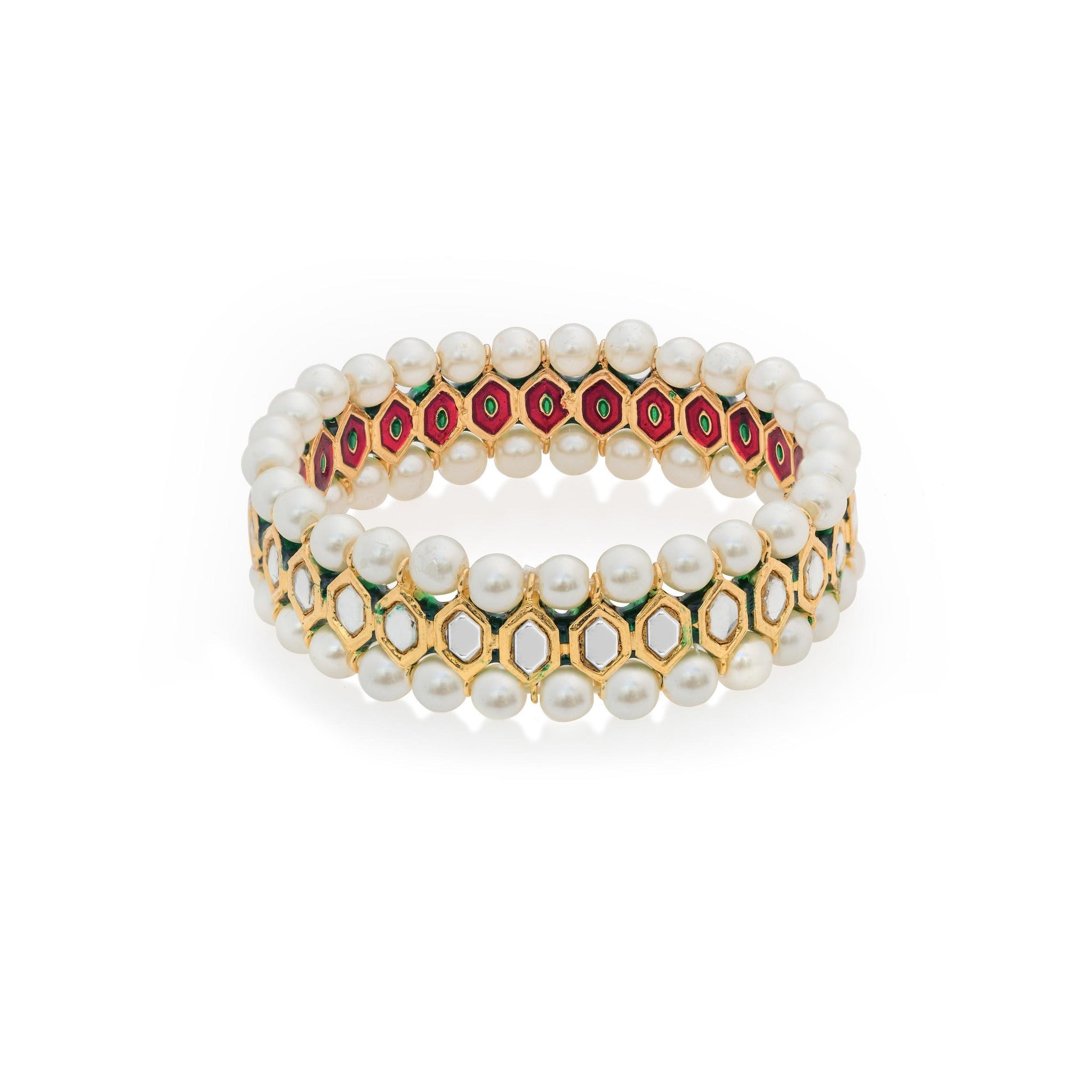 PEARL DIAMOND BANGLE (7743660327043)