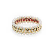 Load image into Gallery viewer, PEARL DIAMOND BANGLE (7743660327043)
