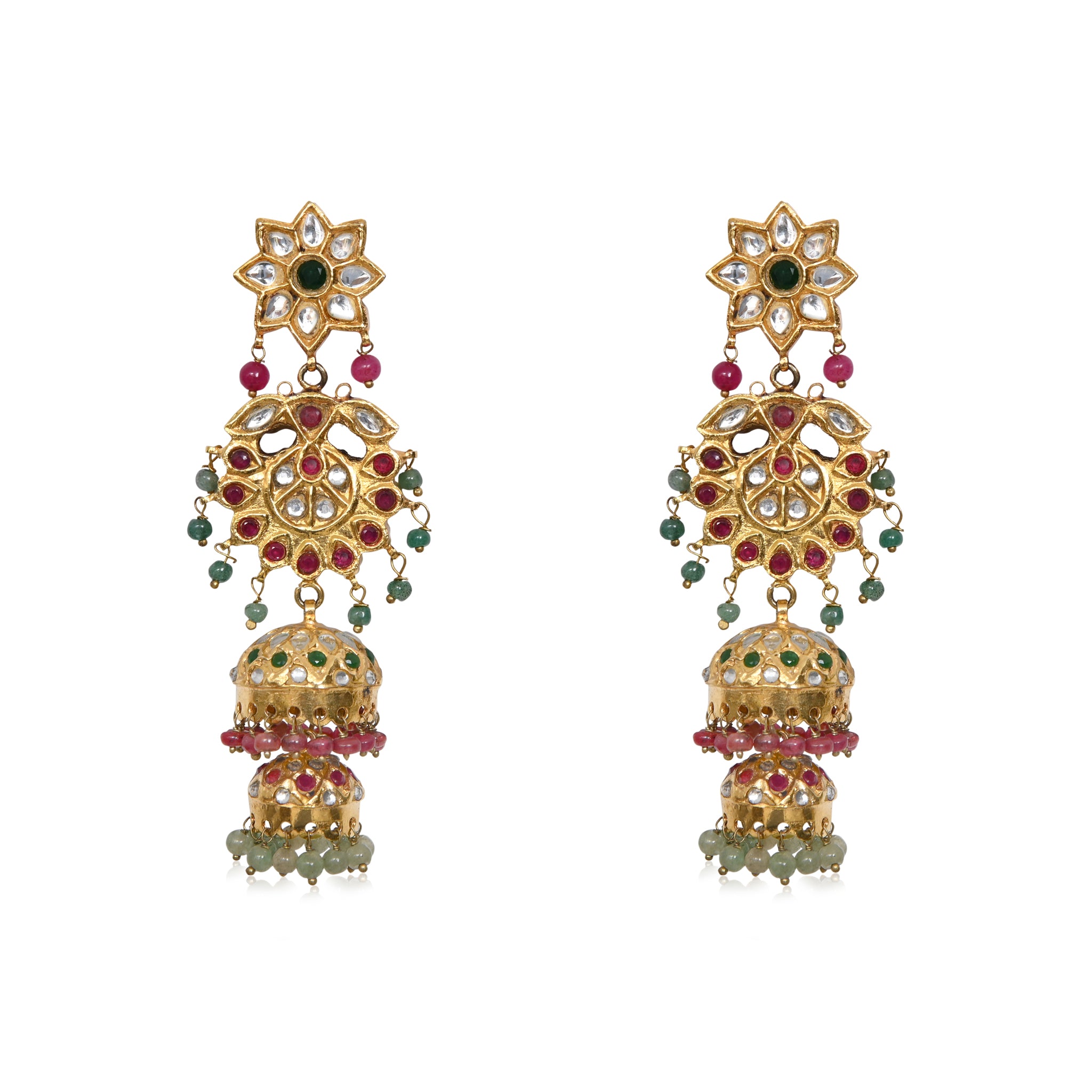 ADHIRA DOUBLE JHUMKAS (6564615192707)