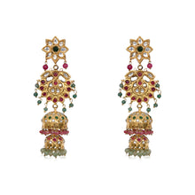 Load image into Gallery viewer, ADHIRA DOUBLE JHUMKAS (6564615192707)
