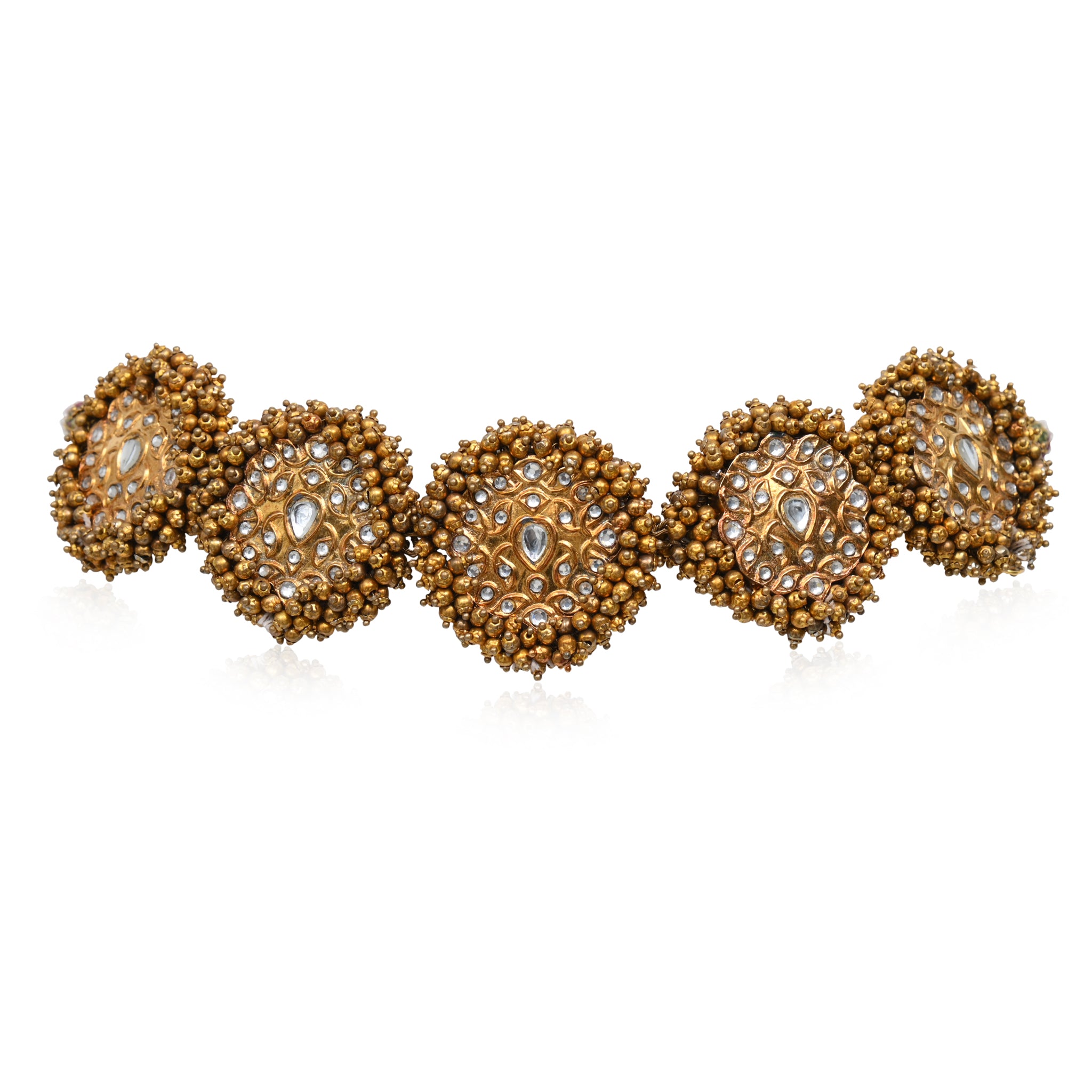 GOLD BALL CLUSTER CHOKER (4834261926019)