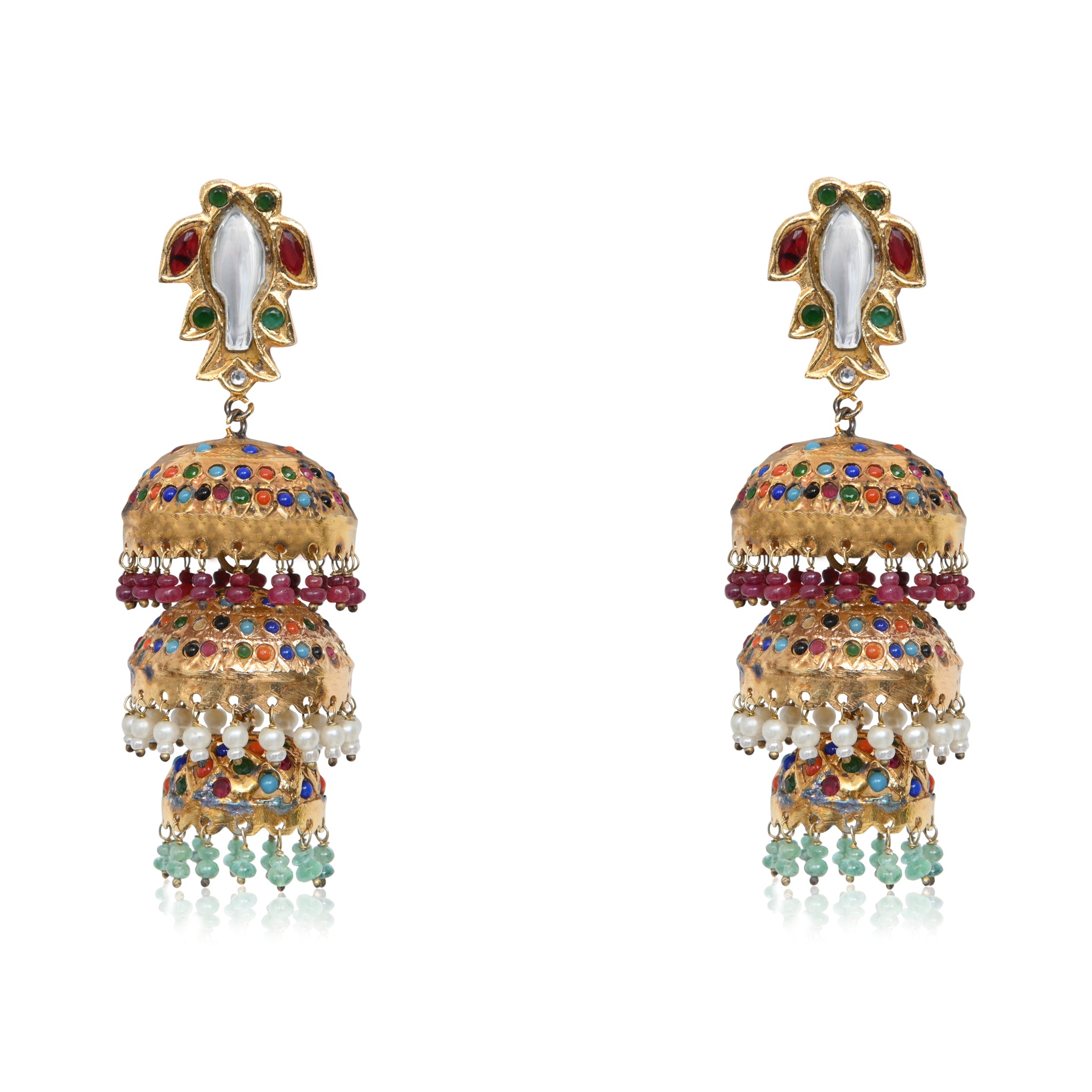 MAHI TRIPLE JHUMKA'S (4857704939651)