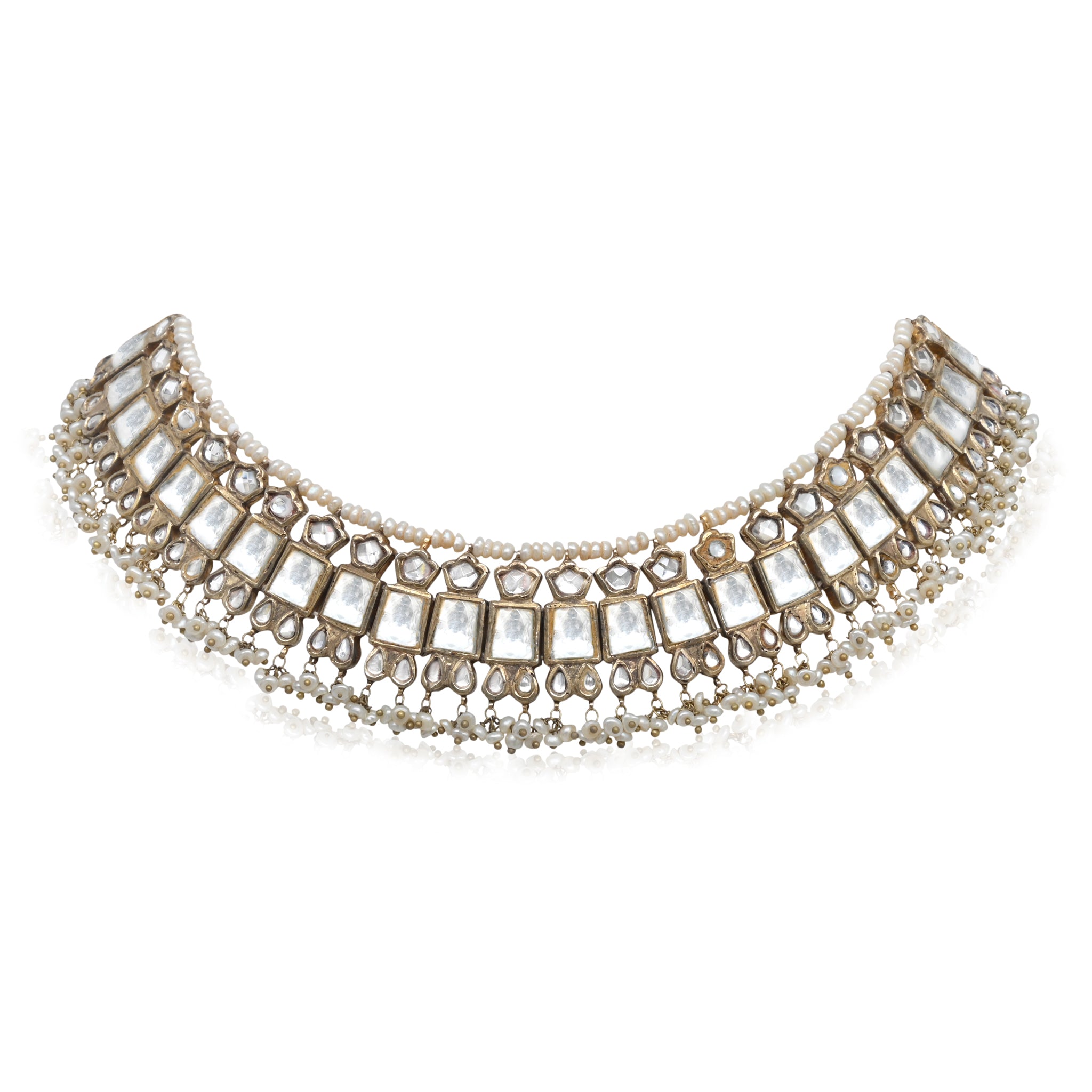 Guzel Kundan Necklace/Choker (4834140192899)