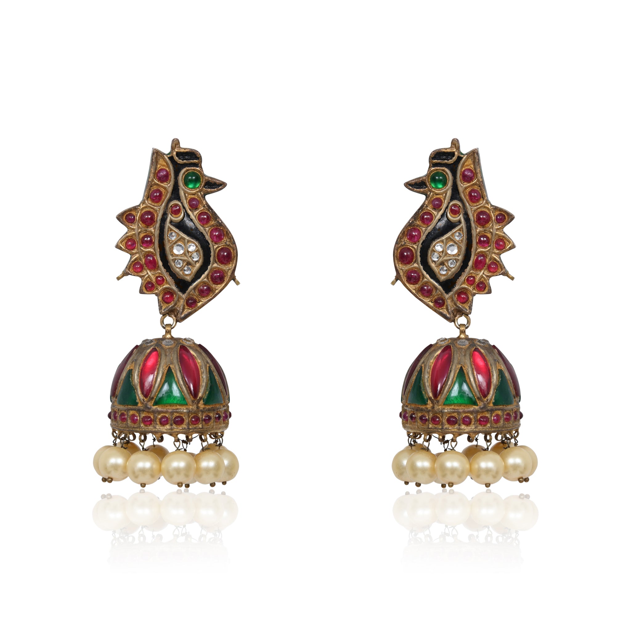 Mor Meena Earrings (4860020359299)