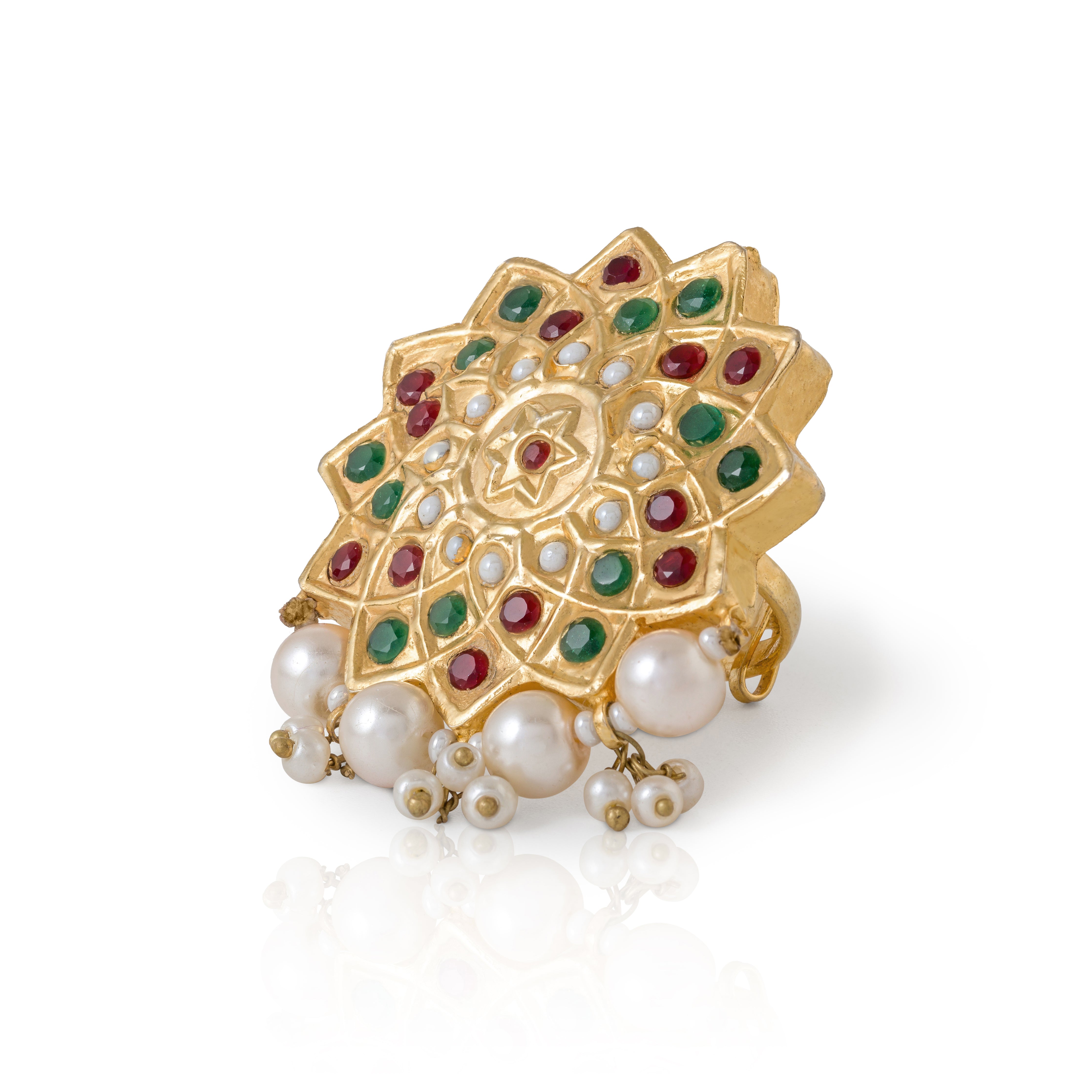 PEARL SITARA RING (7746677637251)