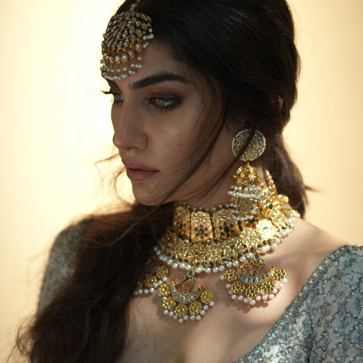 TRIPLE CHAND PHOOL NECKLACE – Ali Javeri Jewelers